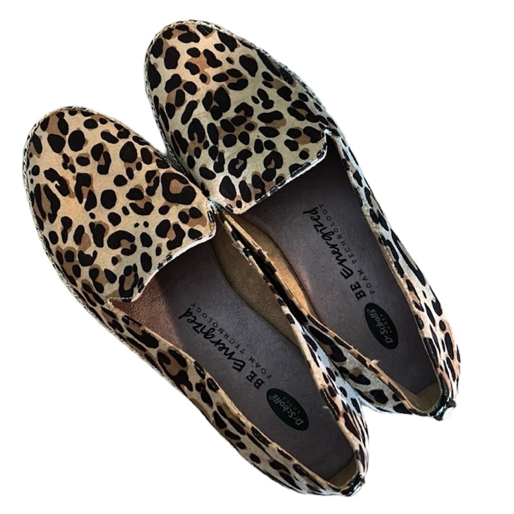 Dr. Scholls Leopard Be Energized Espadrille Loafer Size 7.5